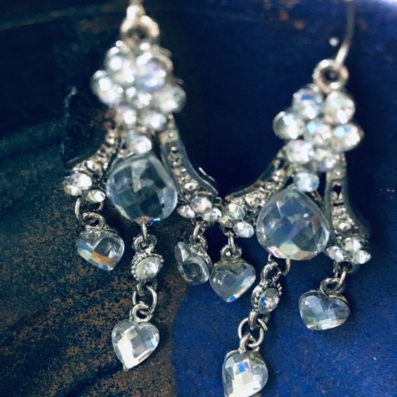 Classy, NWOT, Crystal Chandelier, Earrings, - Picture 4 of 4